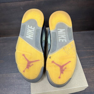 Jordan 5 Retro Off-White Muslin Size 9 (Pre-Owned) - box