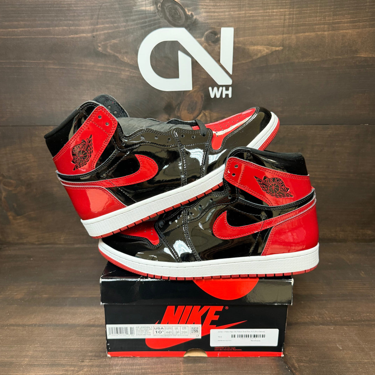 Jordan 1 Retro High OG Patent Bred - Image 1