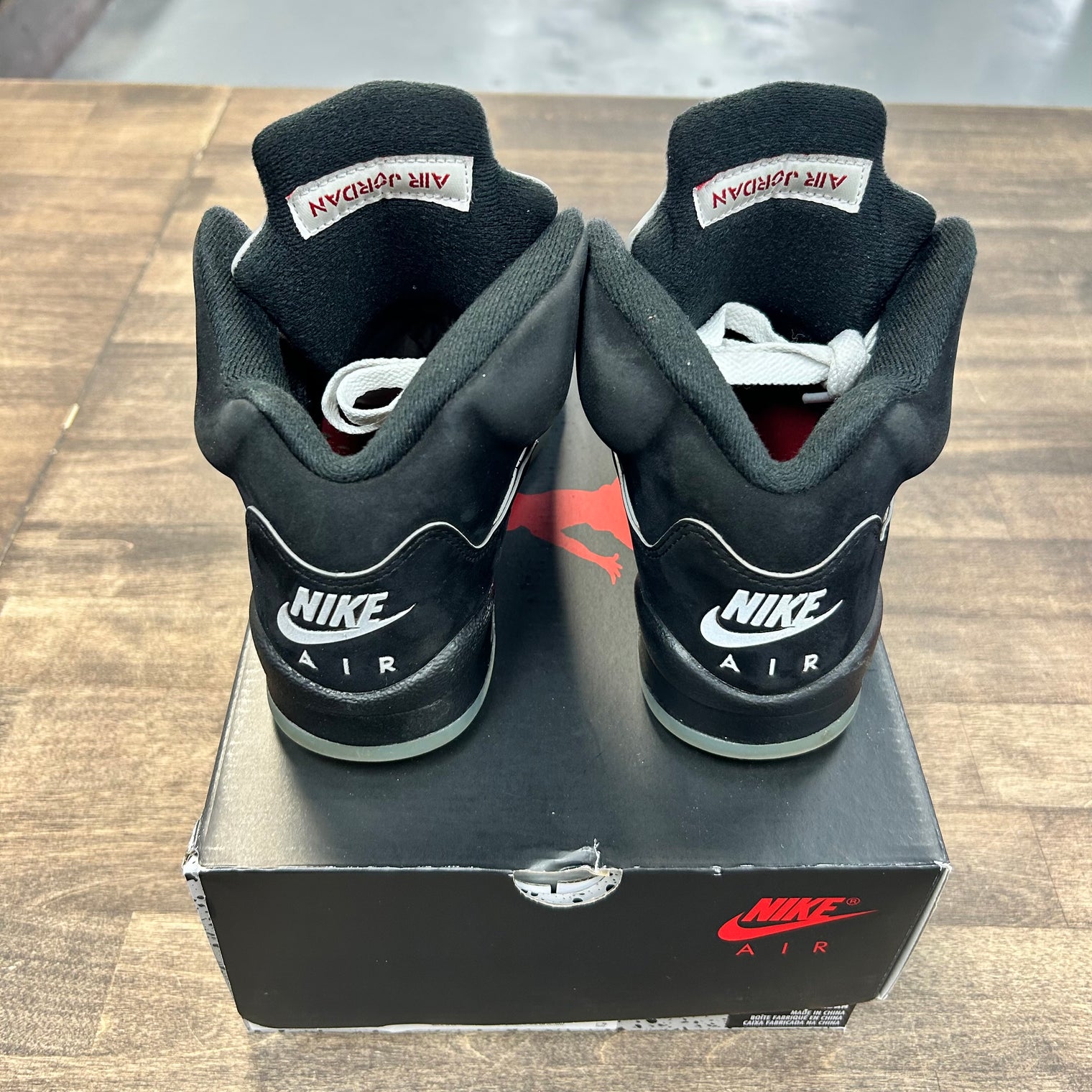 Black Metallic Reimagined Jordan 5 (GS) (USED)