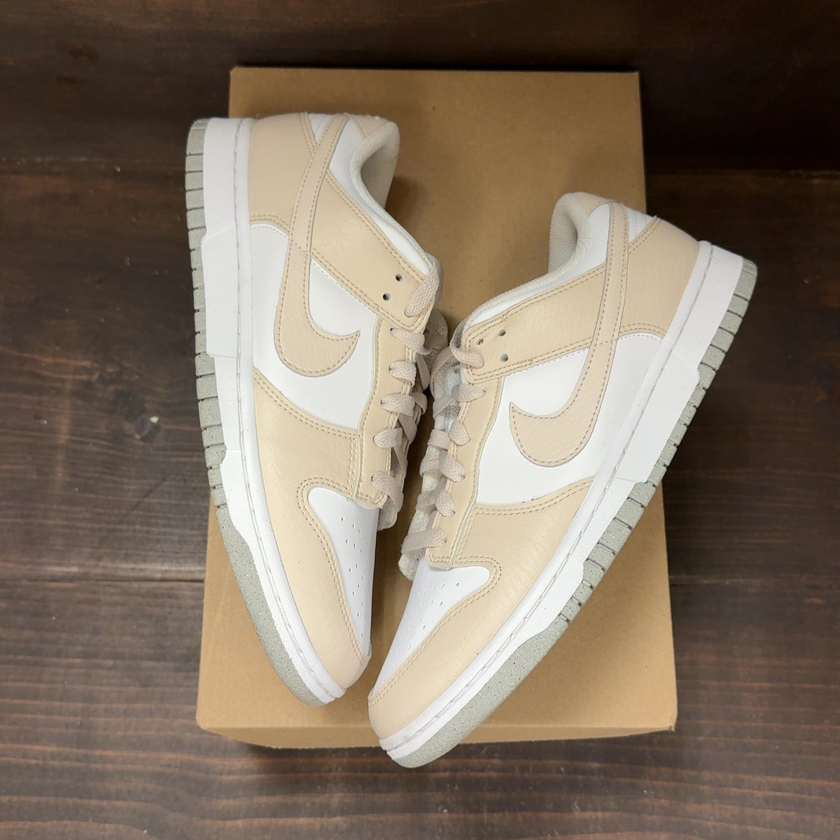 Nike Dunk Low Next Nature White Light Orewood Brown (Women's) Size 10W (Pre-Owned) - back