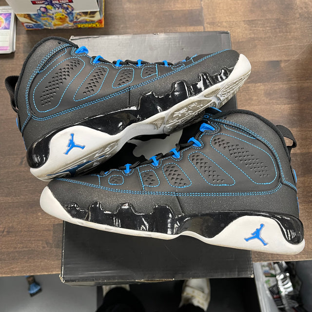 (GS) Photo Blue Black Bottom Jordan 9 (USED,No Box)