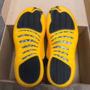 Jordan 12 Retro Black University Gold Size 9 (Pre-Owned) - Image 3