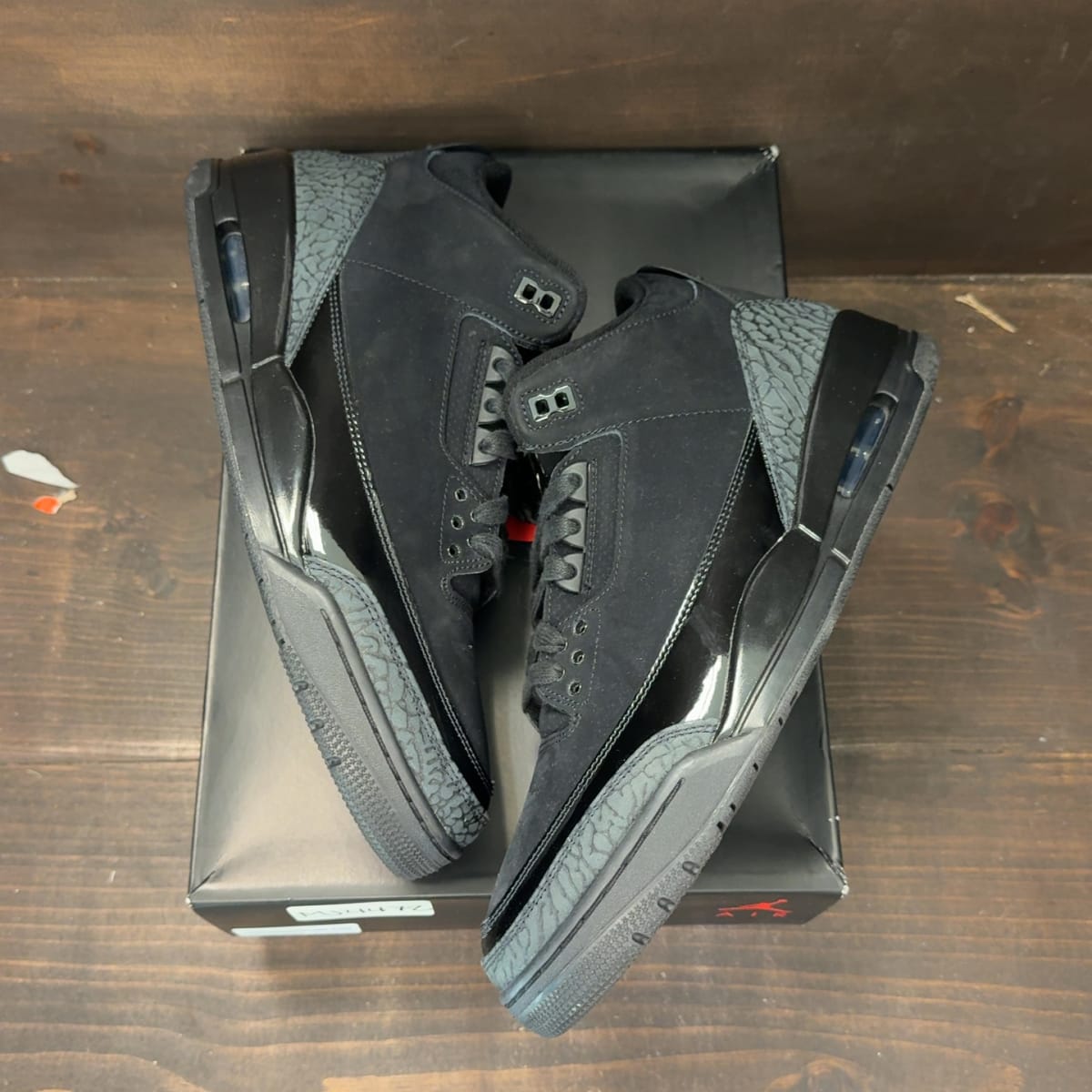 Jordan 3 Retro Black Cat (2025) Size 12 (Pre-Owned) - back