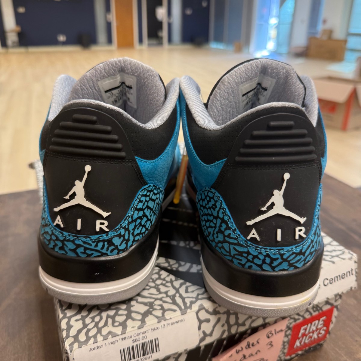 Jordan 3 Retro Powder Blue Size 13 (Pre-Owned) - Image 5