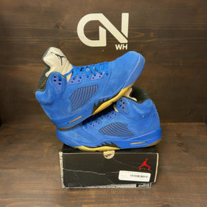 Jordan 5 Retro Blue Suede Size 12 (Pre-Owned) - Image 1