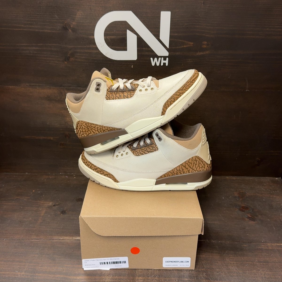 Jordan 3 Retro Palomino Size 9.5 (Pre-Owned) - front