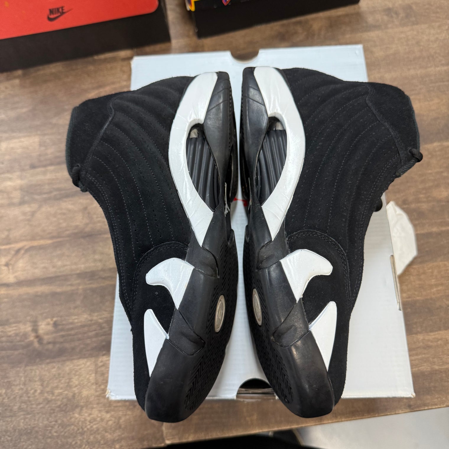 Black White Jordan 14 Retro (USED)