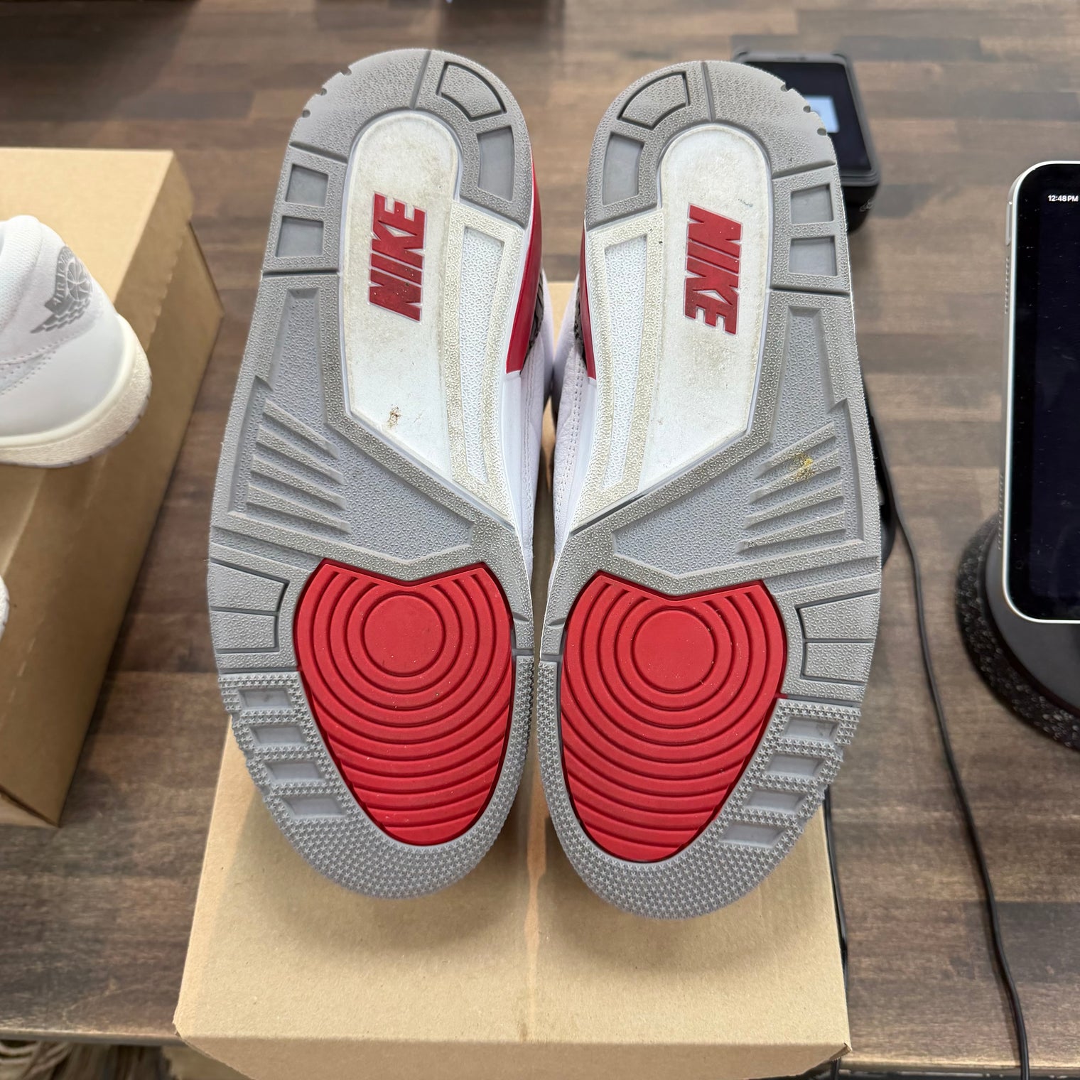 Fire Red Jordan 3 Retro (USED, No Box)