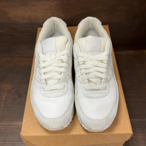 Nike Air Max 90 Leather Triple White Size 6.5 (Pre-Owned) - tag