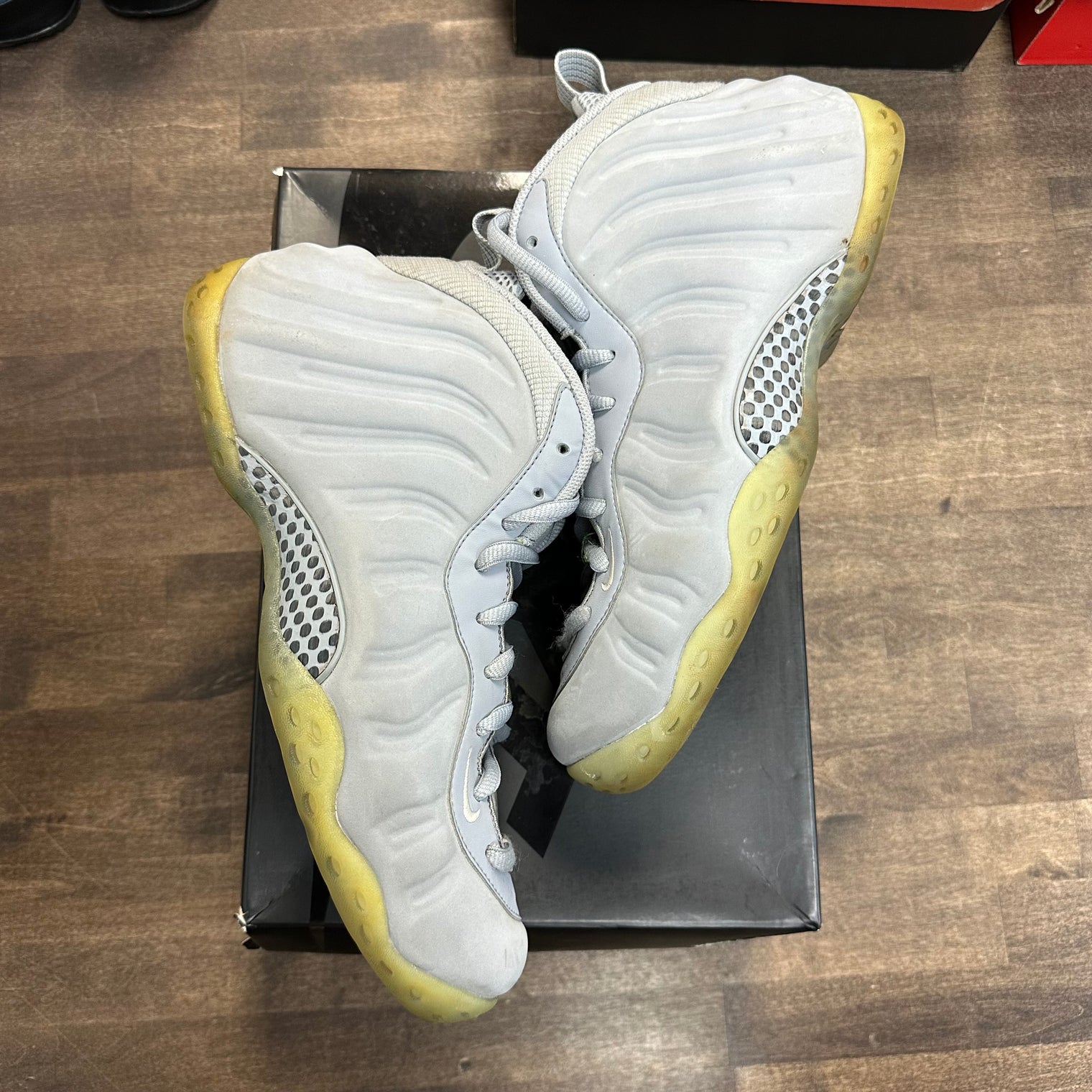 Wolf Grey Suede Nike Air Foamposite One (USED)