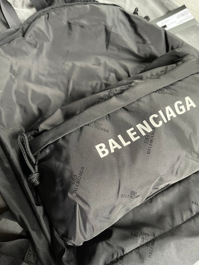 Balenciaga Black Nylon Bookbag