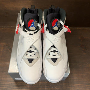 Jordan 8 Retro White True Red (2025) Size 12 (Pre-Owned) - tag