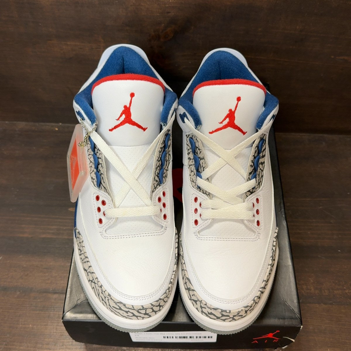 Jordan 3 Retro True Blue (2016) Size 9.5 (Pre-Owned) - tag