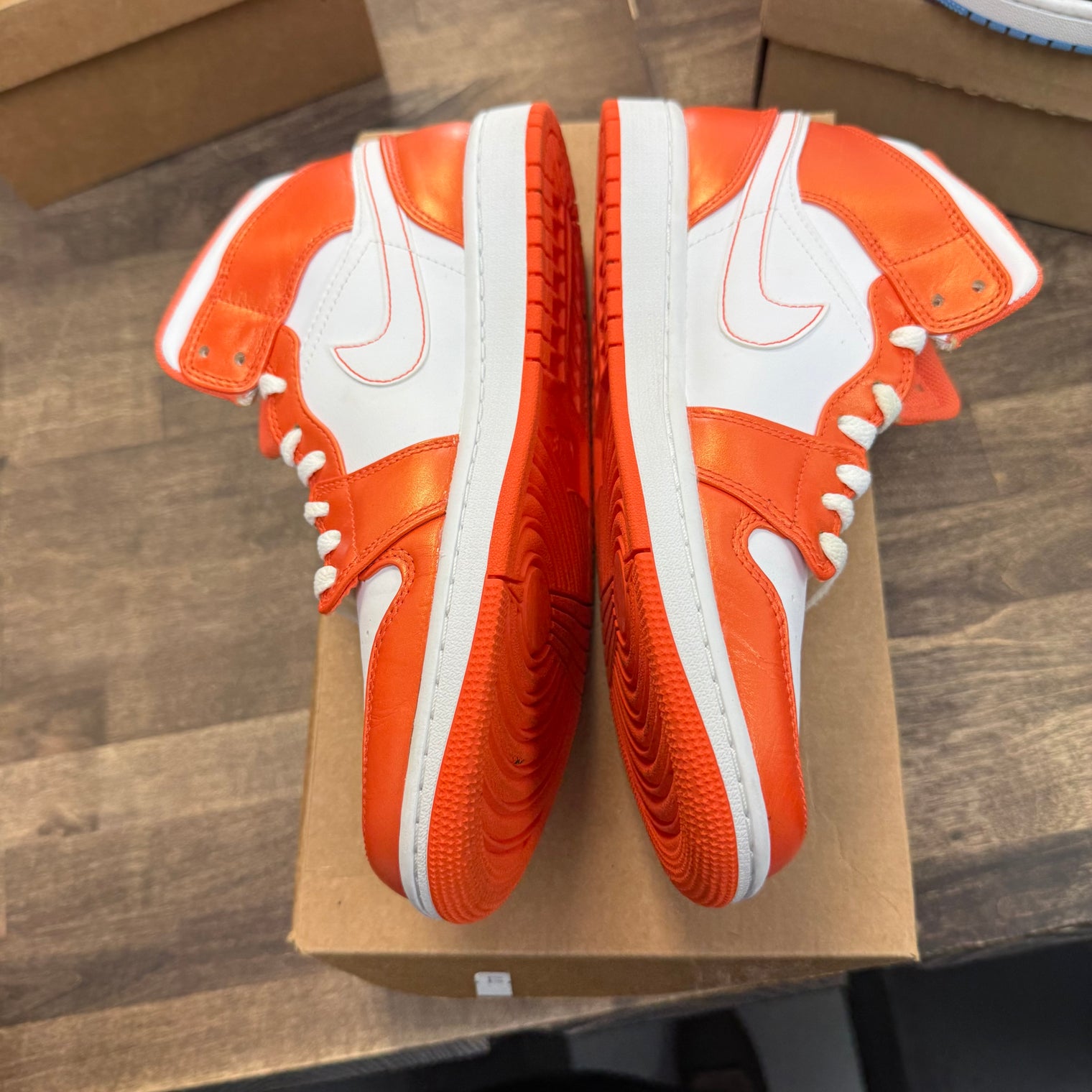 Metallic Orange Jordan 1 Mid (USED, No Box)