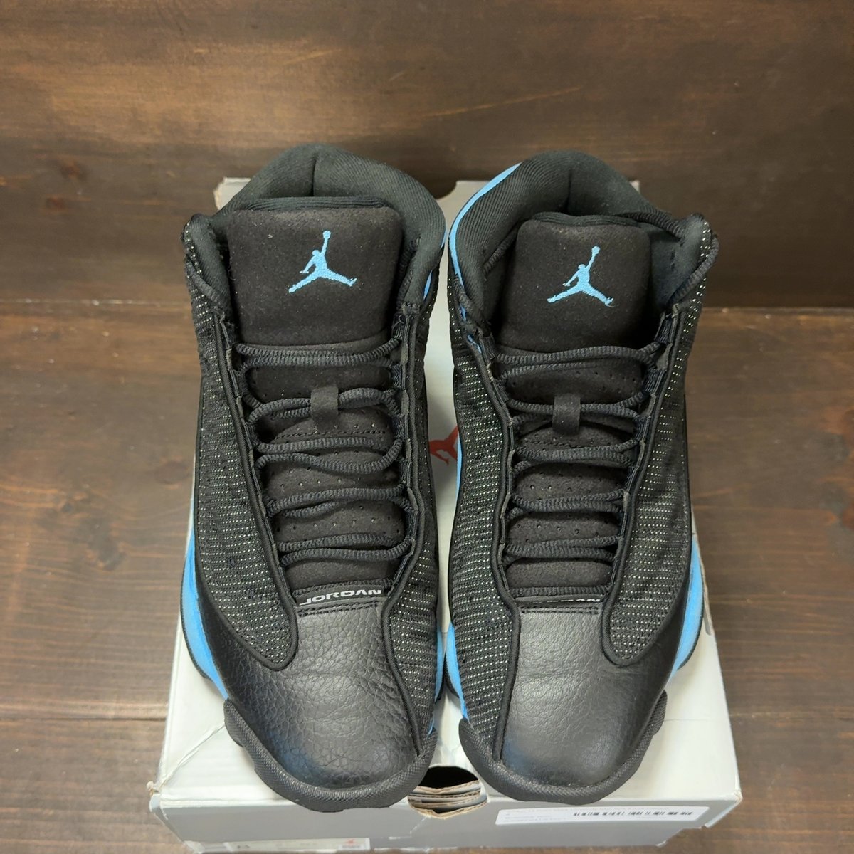 Jordan 13 Retro Black University Blue Size 8 (Pre-Owned) - tag