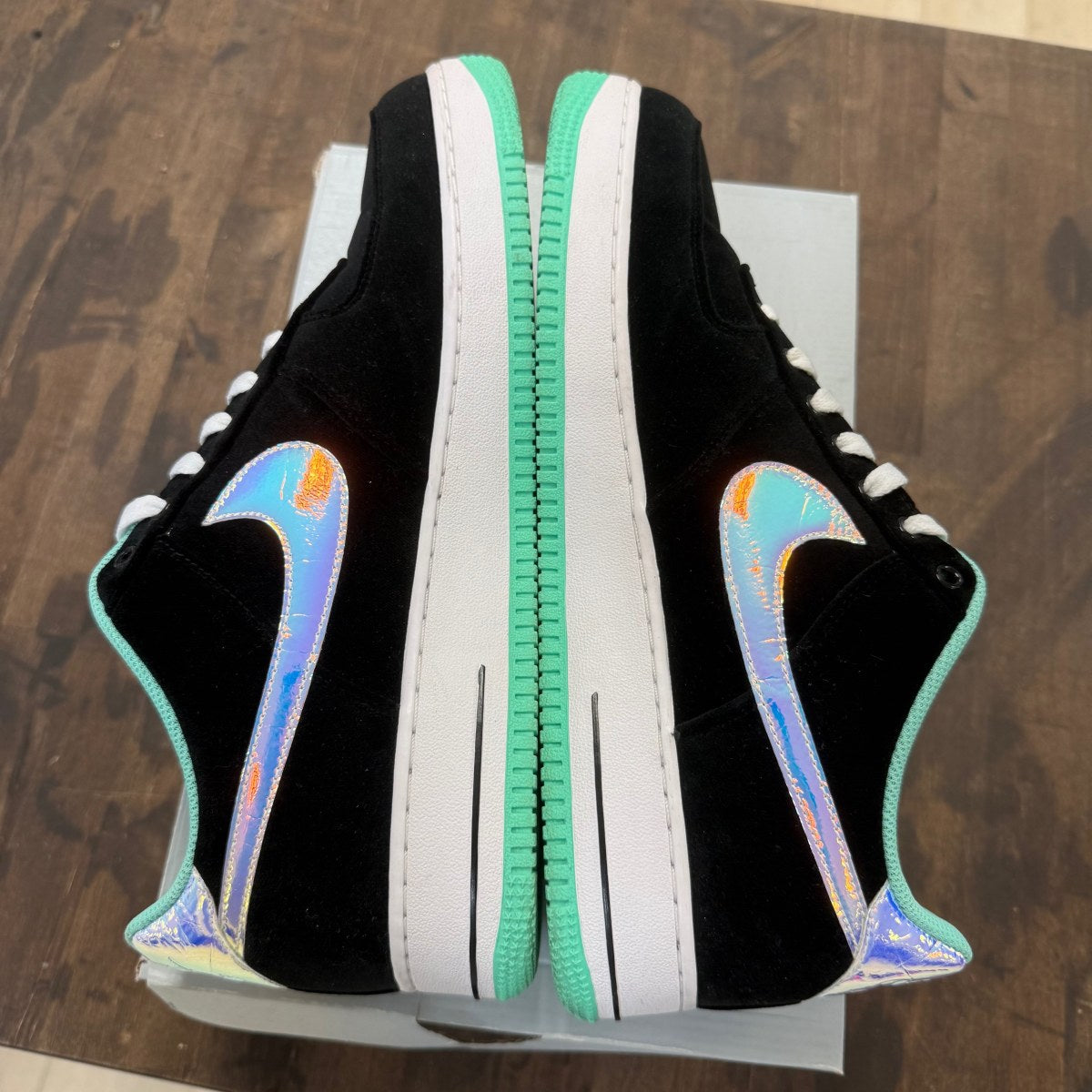 Nike Air Force 1 Low Black Green Glow - Image 4