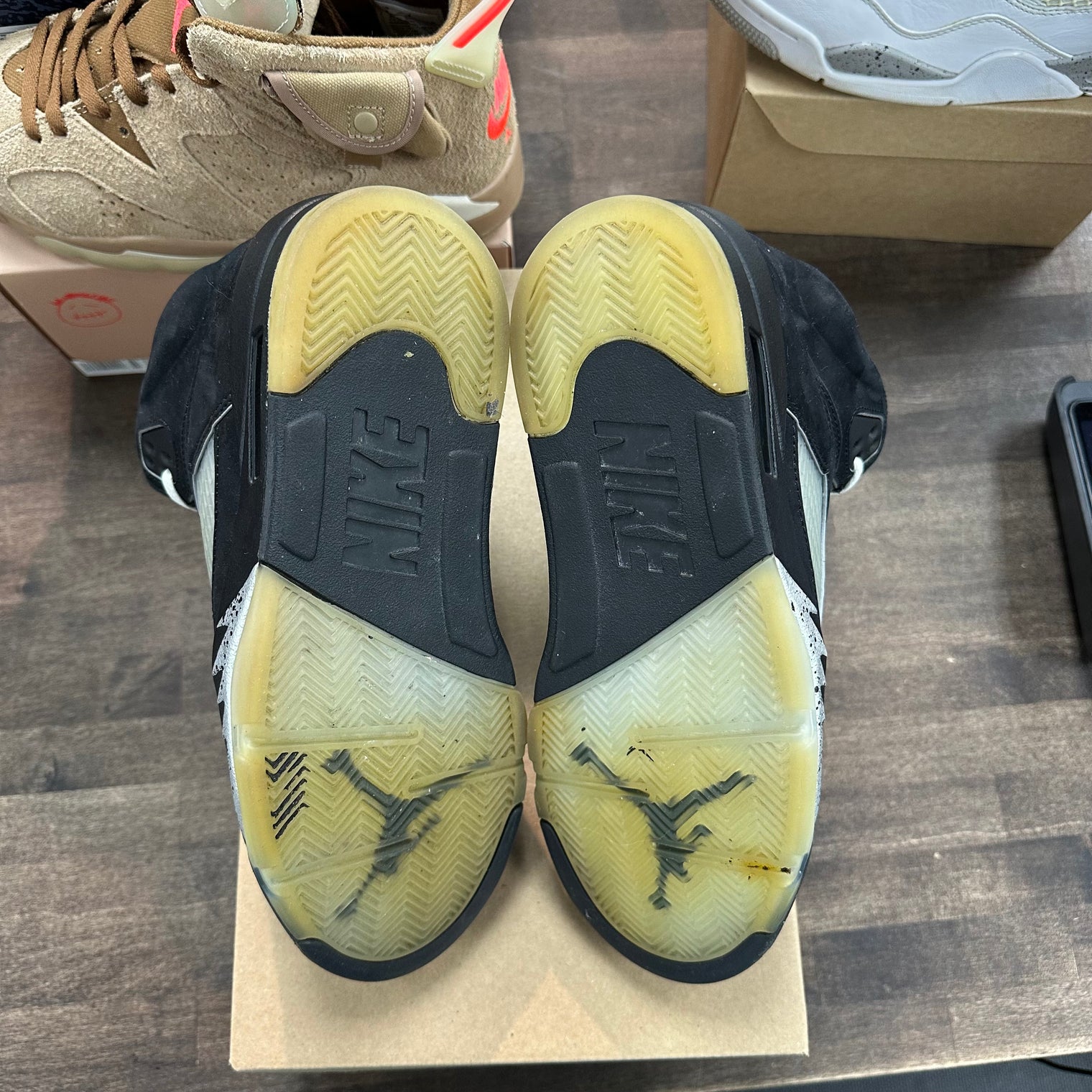 Jordan 5 Retro OG Black Metallic Reimagined (US 8) (USED, No Box)