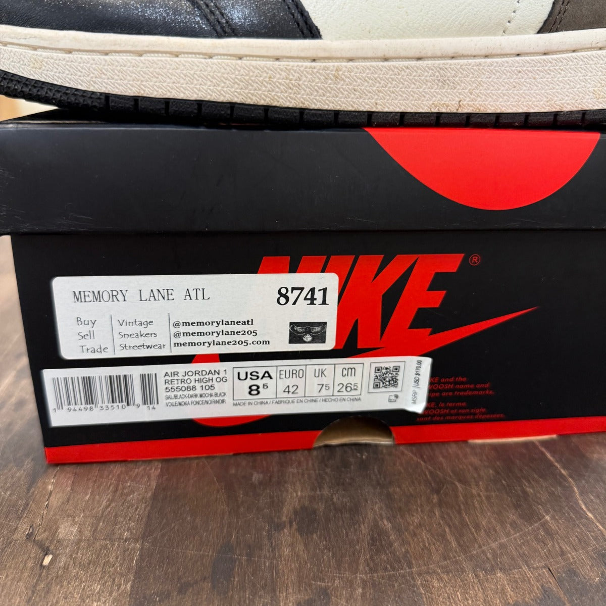 Jordan 1 Retro High Dark Mocha - Image 6