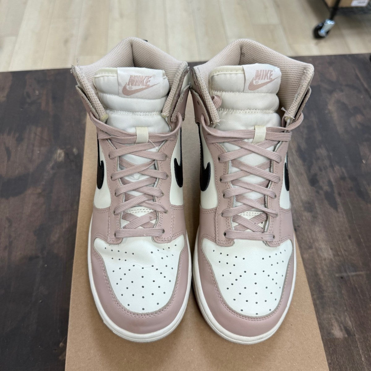 Nike Dunk High Fossil Stone (Women's) Size 8.5W (Pre-Owned) - Image 2
