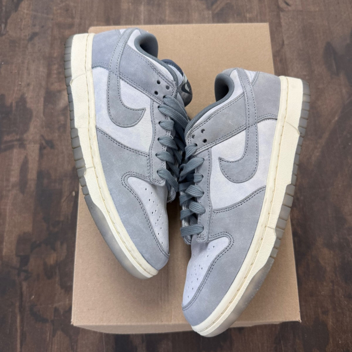 Nike Dunk Low Cool Grey Football Grey (Women's) Size 7.5W (Pre-Owned) - Image 1