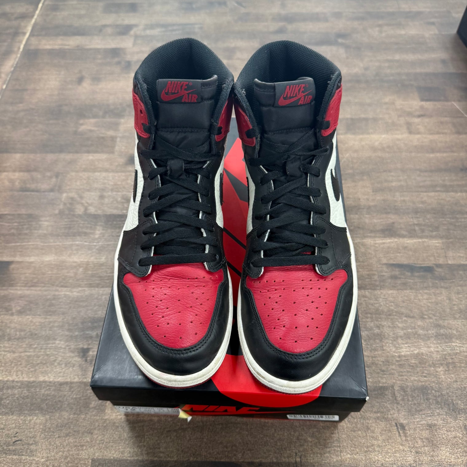 Jordan 1 Retro High Bred Toe (Men's) (US 12) (USED)