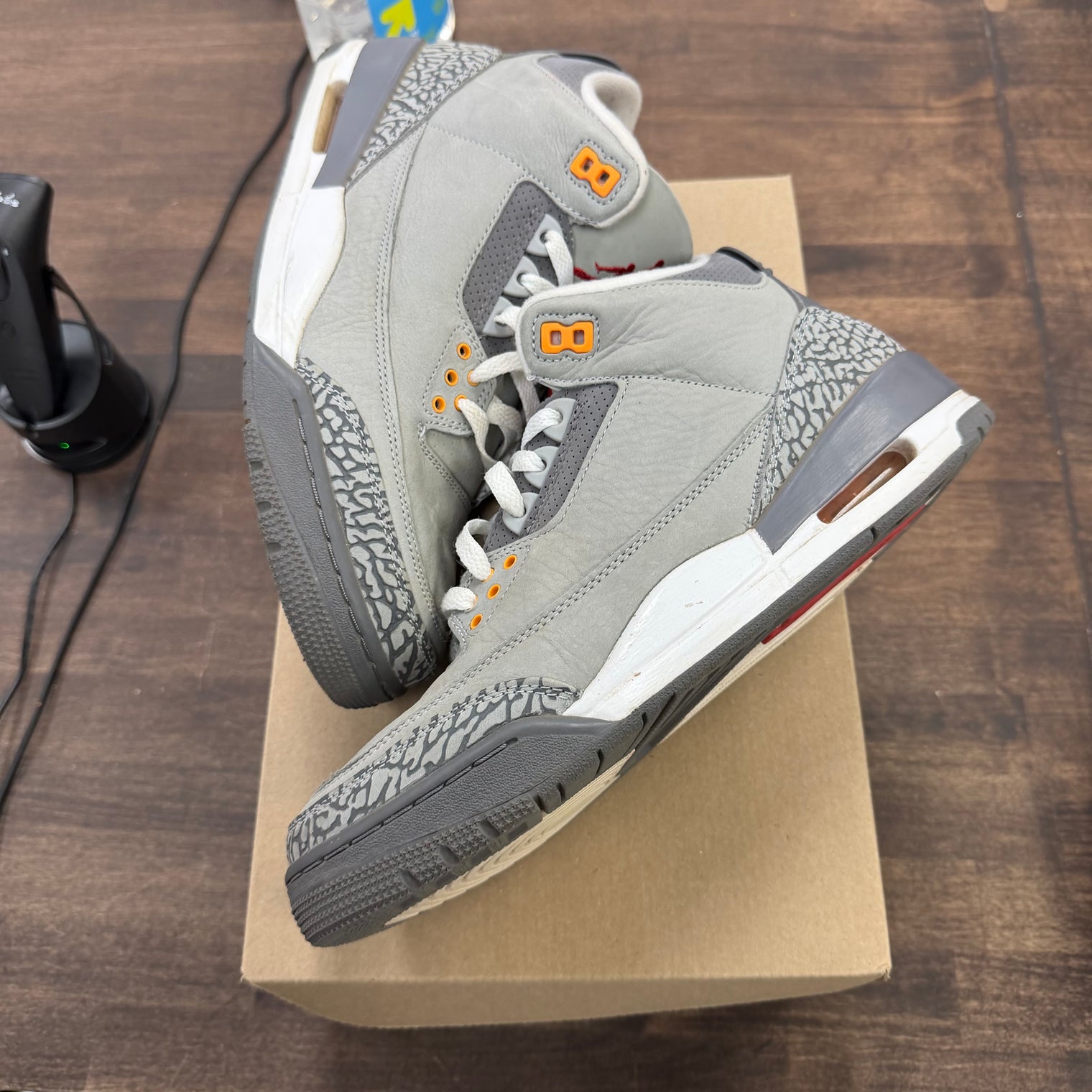 Cool Grey Jordan 3 Retro (USED, No Box)