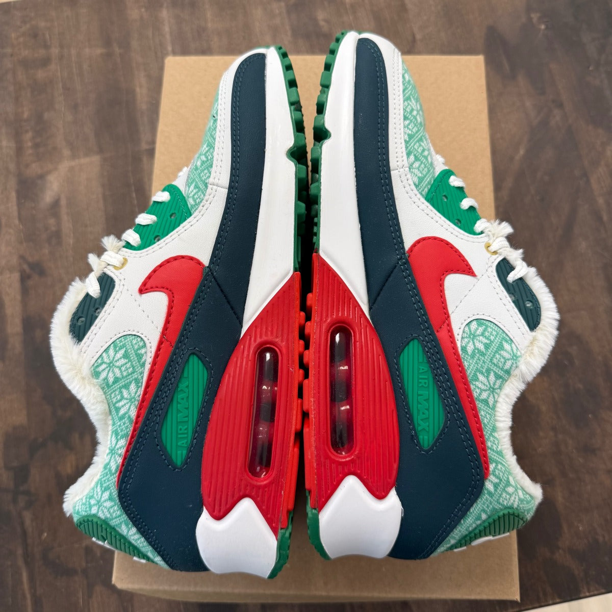 Nike Air Max 90 Nordic Christmas (2020) Size 8.5 (Pre-Owned) - Image 4
