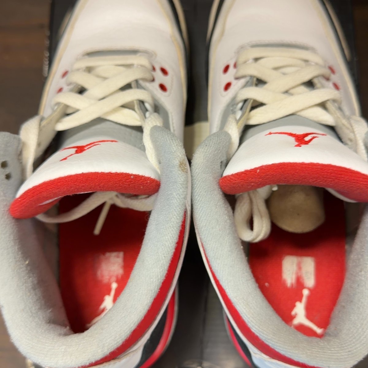 Jordan 3 Retro Fire Red (2013) (GS) Size 7Y (Pre-Owned) - aux
