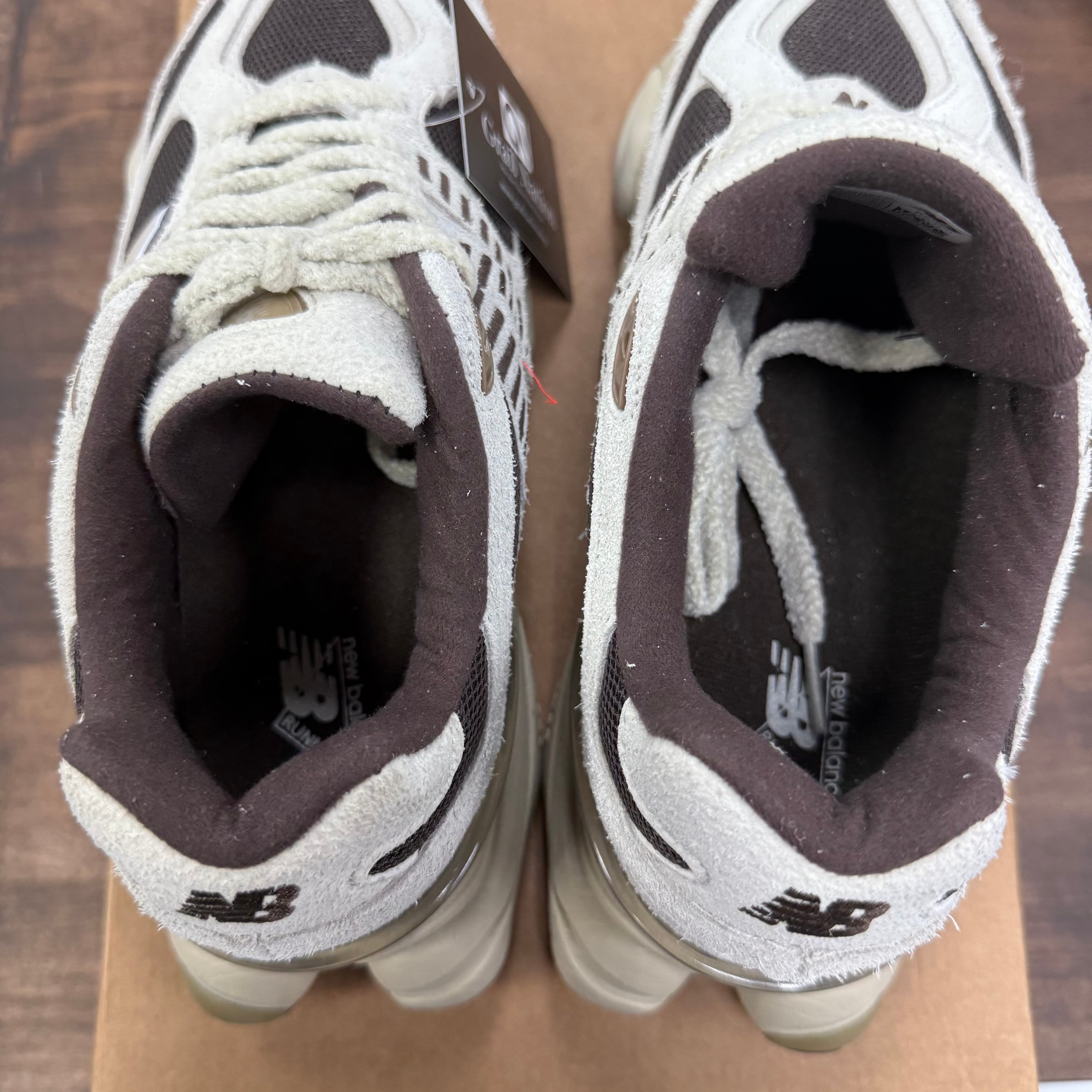 New Balance 9060 Sydney McLaughlin-Levrone Linen Black Coffee (US 7) (Lightly Worn, No Box) Size 7 (Pre-Owned) - Image 6