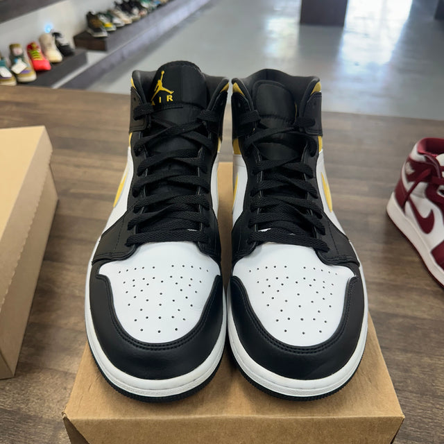 Black University Gold Jordan 1 Mid (USED, No Box)