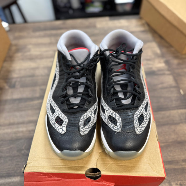 Black Cement Jordan 11 Low IE (USED, Replacement Box)