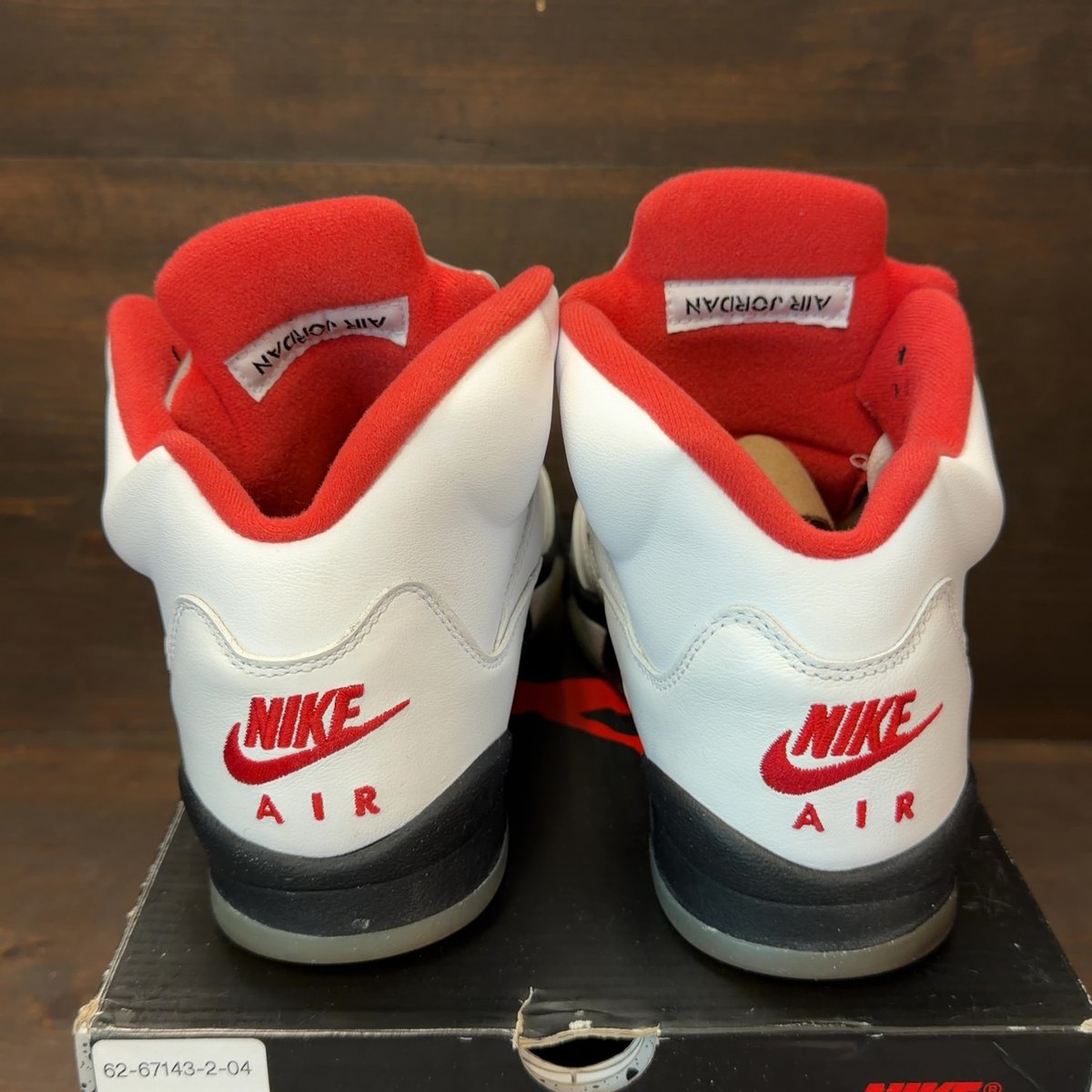 Jordan 5 Retro Fire Red Silver Tongue (2020) (GS) Size 7Y (Pre-Owned) - aux