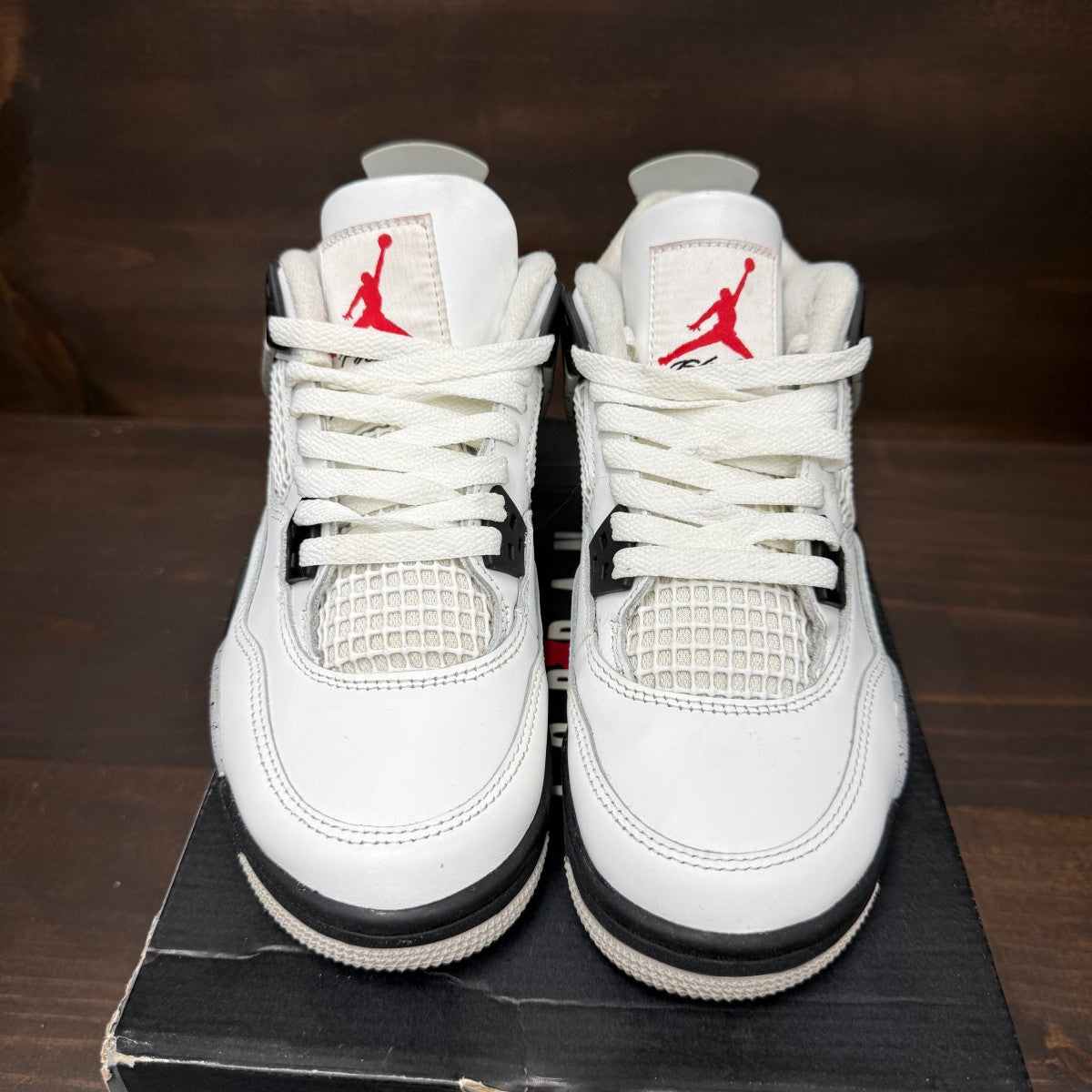 Jordan 4 Retro White Cement (2025) (GS) Size 4.5Y (Pre-Owned) - Image 3