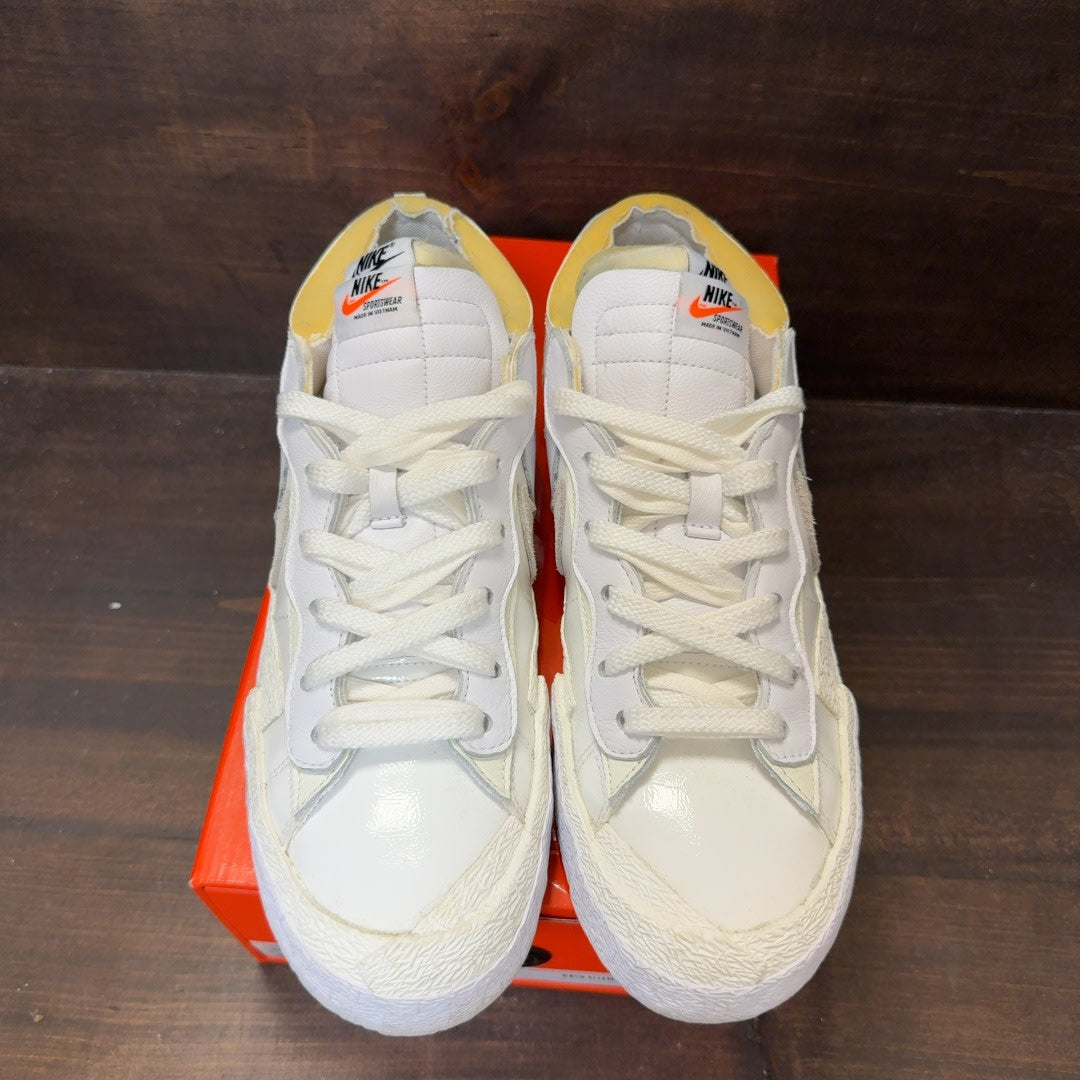 Nike Blazer Low sacai White Patent Leather - Image 3