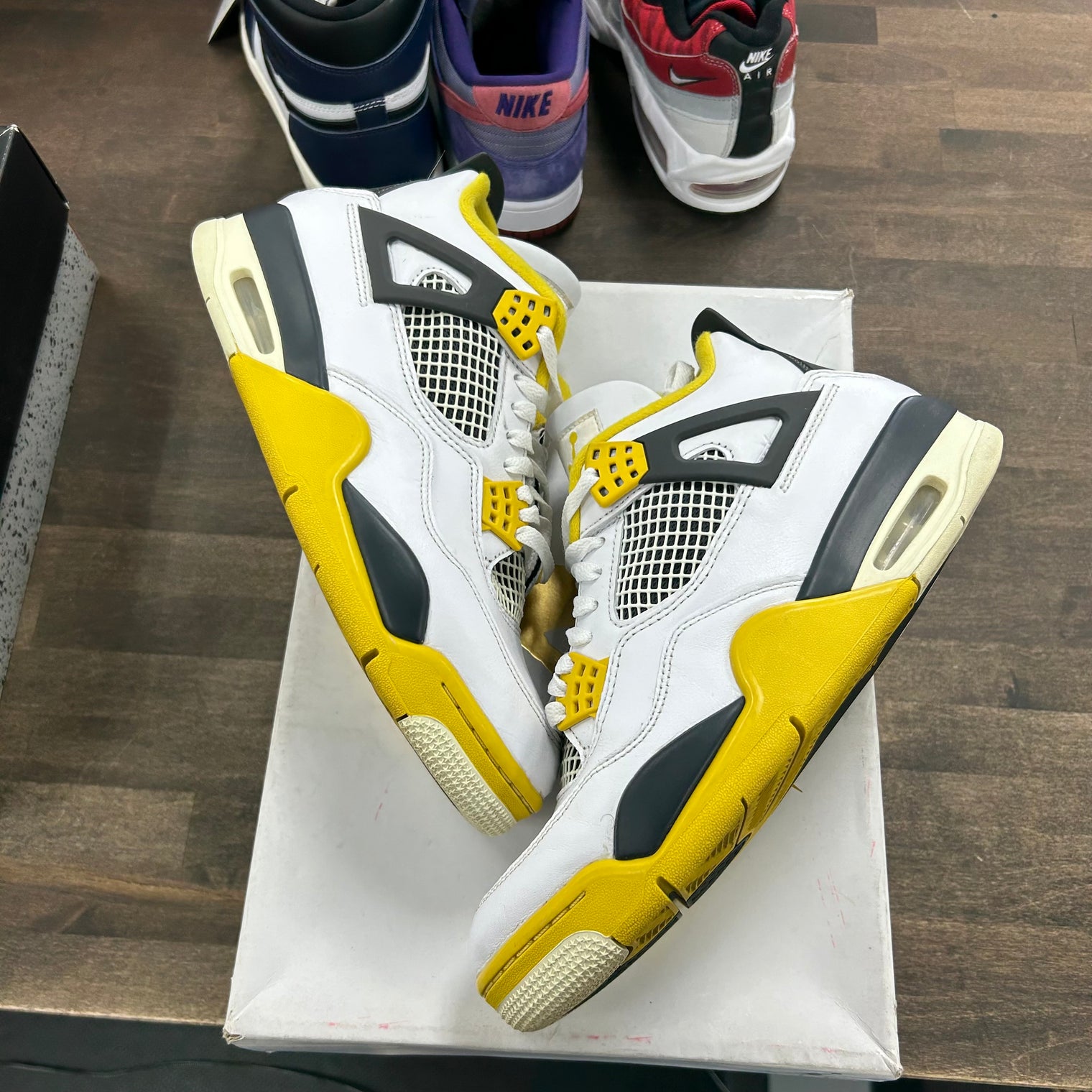 Vivid Sulfur Jordan 4 Retro (Women's) (USED)