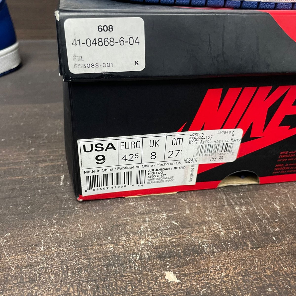 Jordan 1 Retro Storm Blue Size 9 (Pre-Owned) - aux