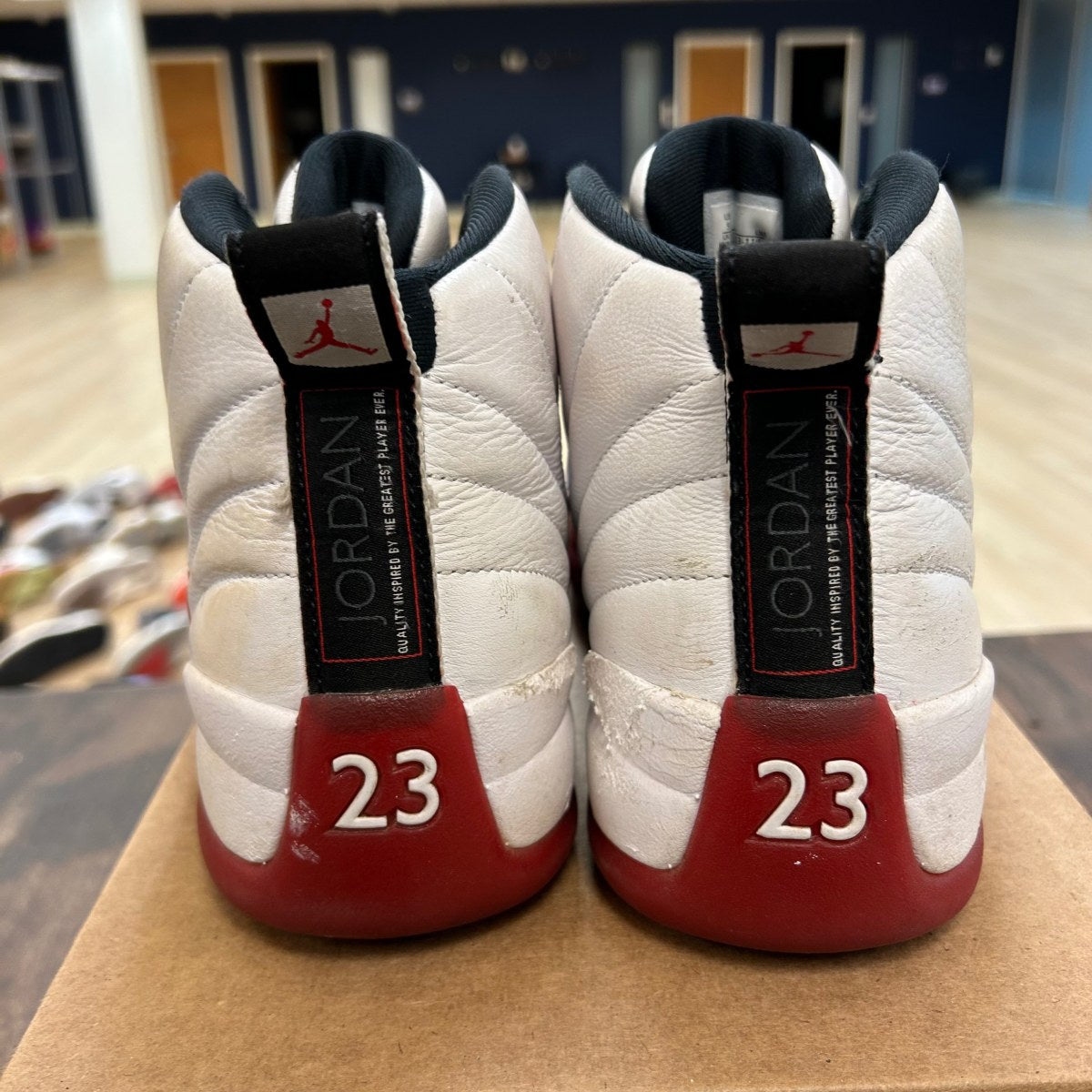Jordan 12 Retro Cherry (2023) Size 9 (Pre-Owned) - Image 4