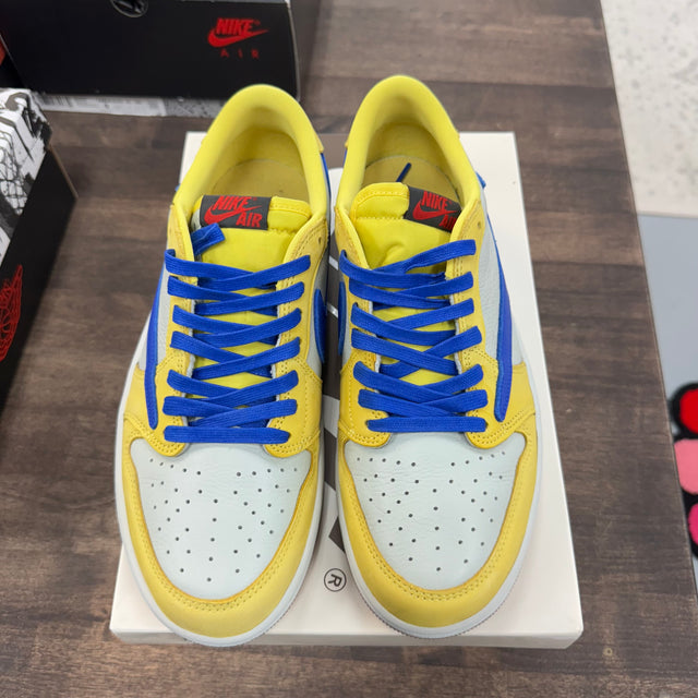 (W) Canary Travis Scott Jordan 1 Low OG SP (Lightly Worn)