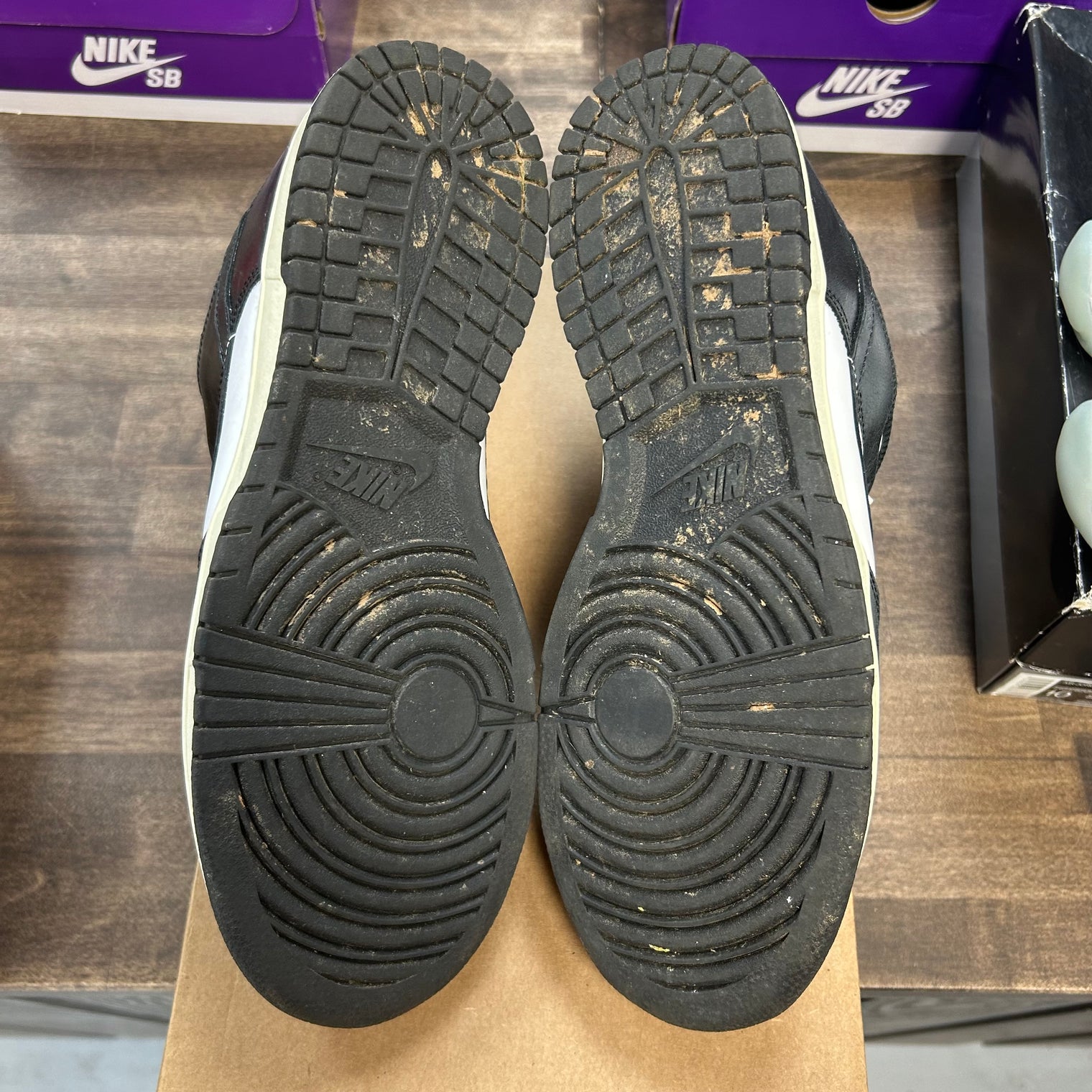 Vintage Black White Dunk Low (W) (USED, No Box)