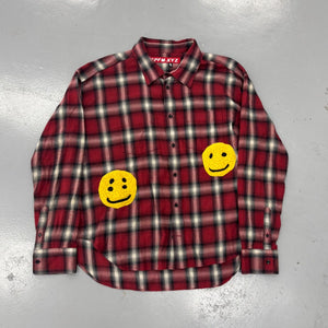 Cactus Plant Flea Market Double Vision Check Shirt Red Size L (Pre-Owned) - Image 1