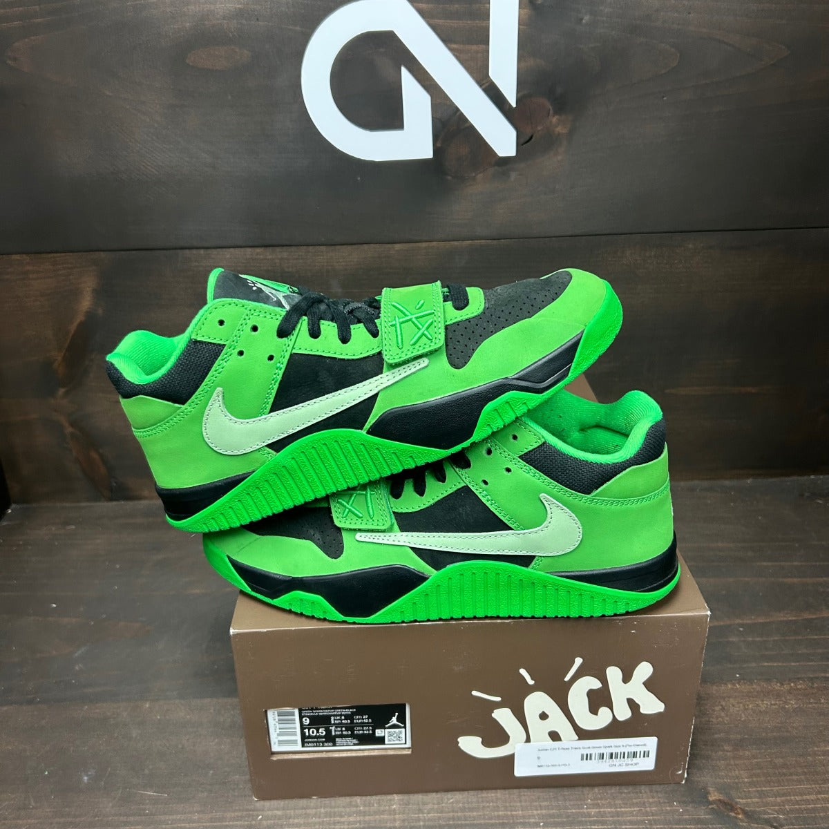 Jordan CJ1 T-Rexx Travis Scott Green Spark - Image 1