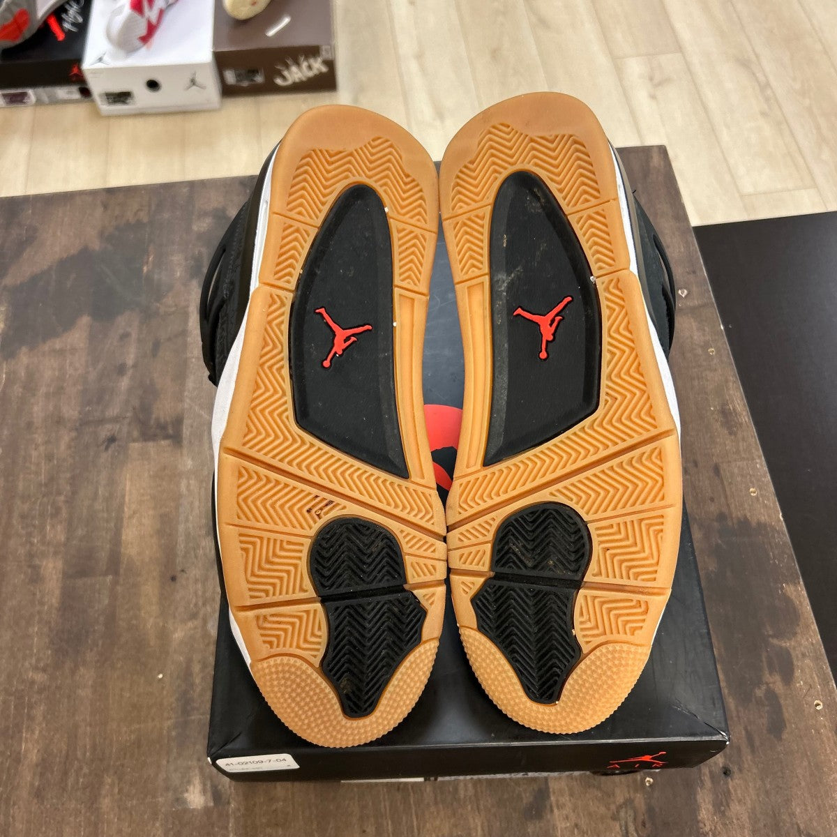 Jordan 4 Retro Laser Black Gum - Image 5