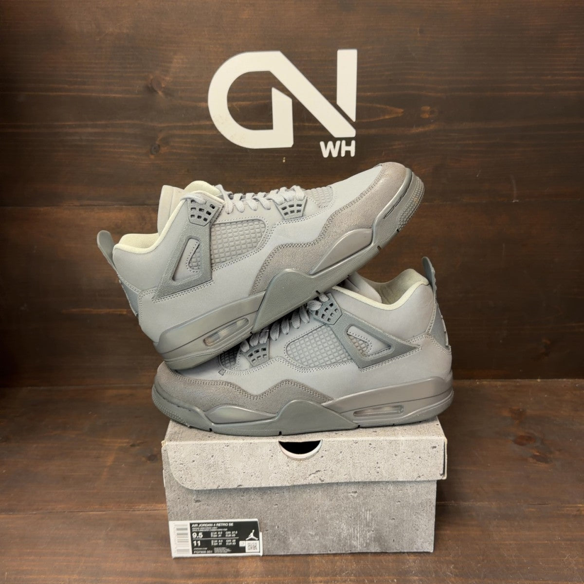 Jordan 4 Retro SE Paris Olympics Wet Cement - Image 1