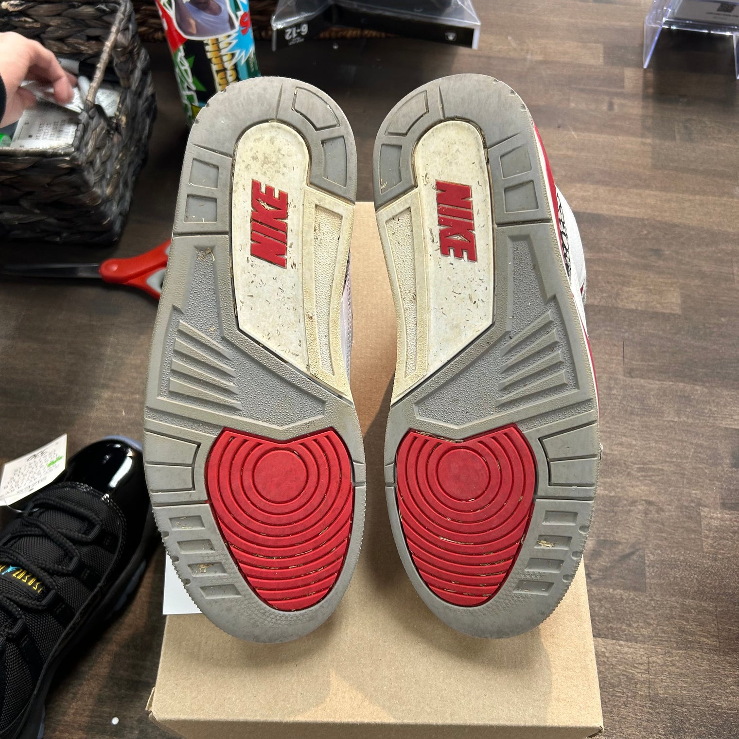 Fire Red Jordan 3 Retro (USED, No Box)