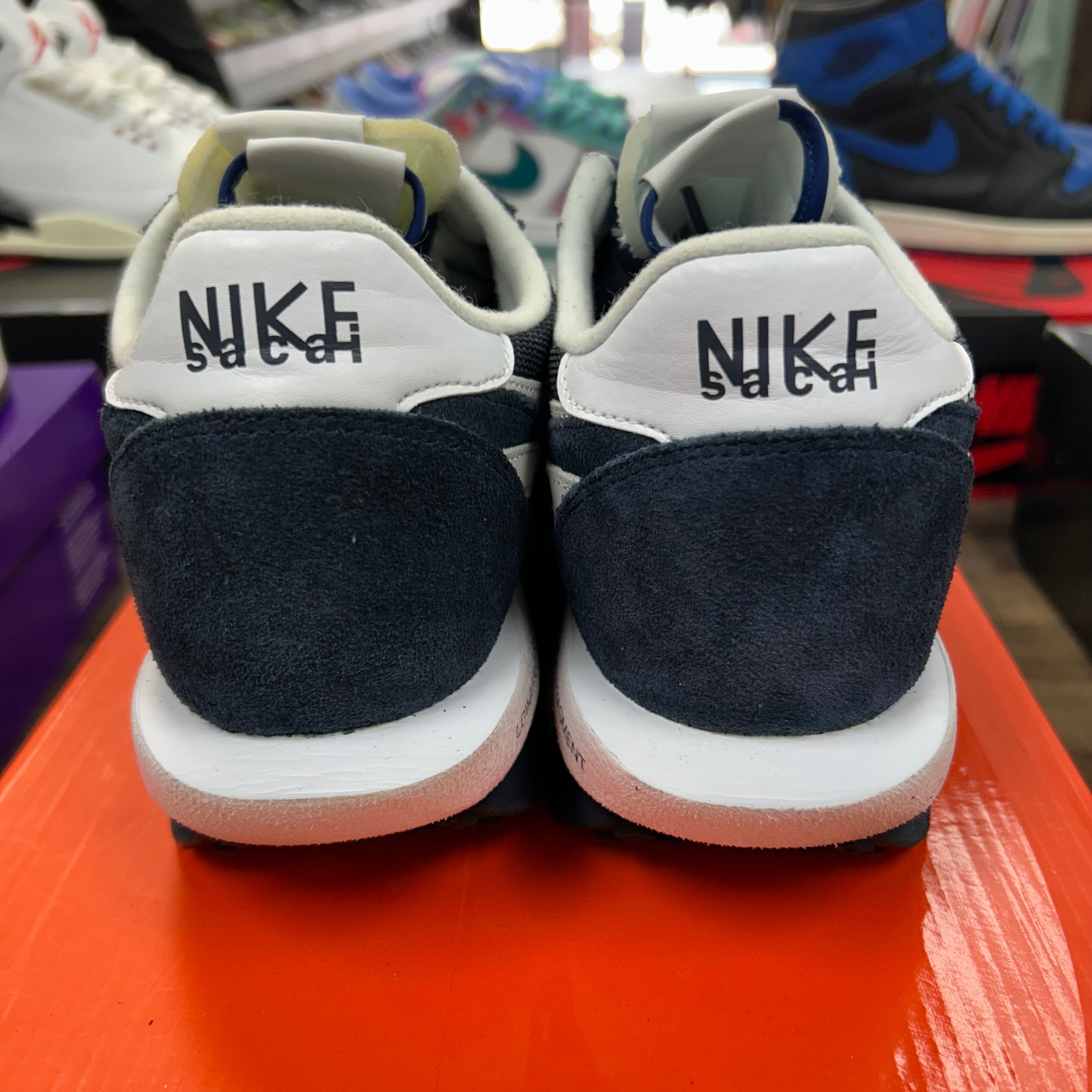 Nike Sacai Fragment Navy LDWaffle (USED) Size 11.5 (Pre-Owned) - Image 4