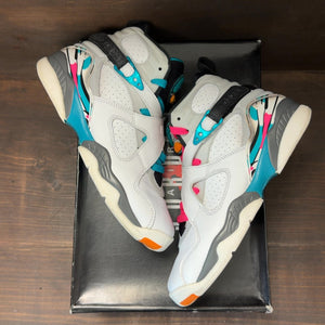Jordan 8 Retro South Beach (GS) Size 7Y (Pre-Owned) - back