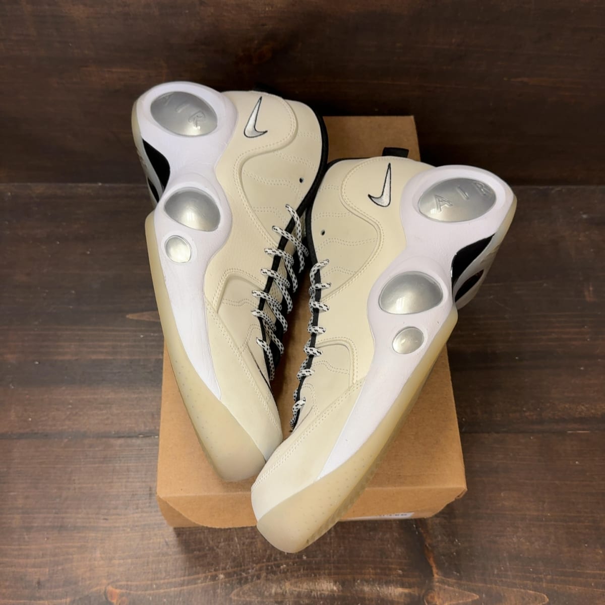 Nike Air Zoom Flight 95 Sail Pale Ivory Metallic Silver Size 13 (Pre-Owned) - back