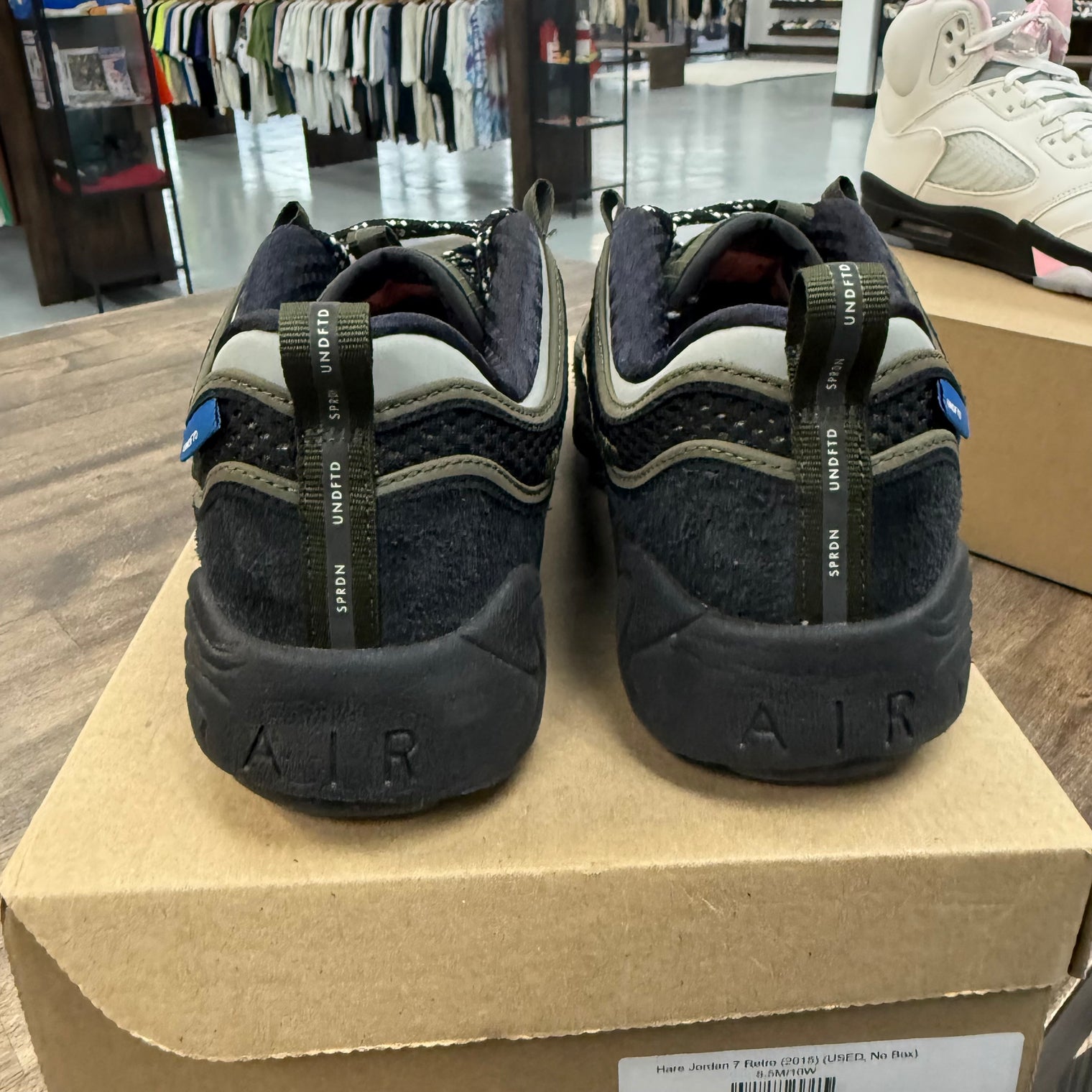 Nike Air Zoom Spiridon Undefeated Cargo Khaki (US 7.5) (USED, No Box)