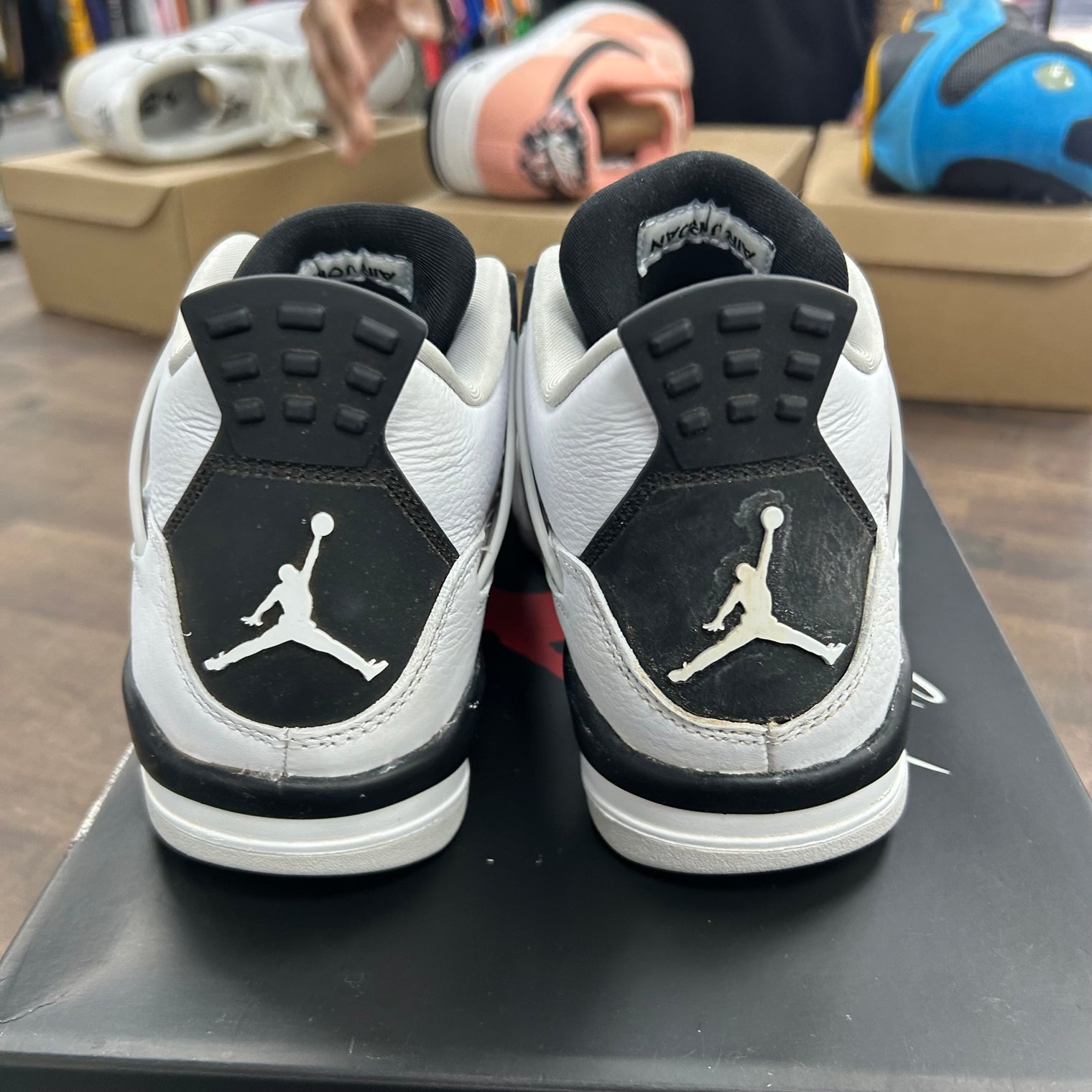 Military Black Jordan 4 Retro (GS) (USED)