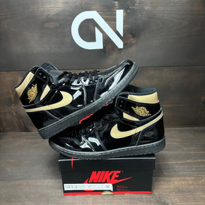 Jordan 1 Retro High Black Metallic Gold (2020) - Image 1